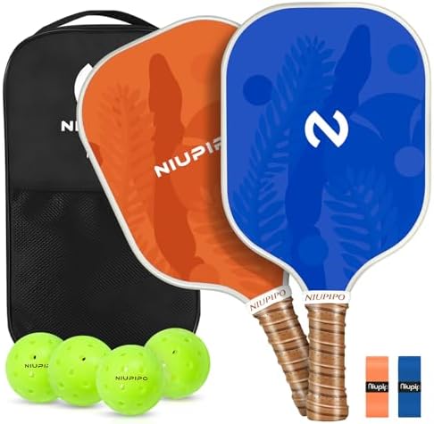 USAPA Approved Graphite Carbon Fiber Pickleball Paddles Set of 4 for Men Women, Polypropylene Honeycomb Core, Cushion |7