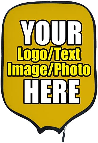 Custom Pickleballs Paddles Cover Protector, Fits Most Paddles Rackets, 8.5x11.5 inches Personalized Pickleballs Padd