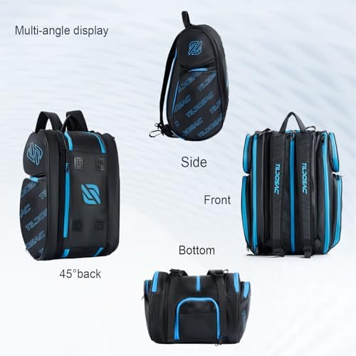 2-in-1 Detachable Pickleball & Padel Bag for Men Women | Thermal Foil Insulated Racket Compartment | Outdoor & Gym Usage