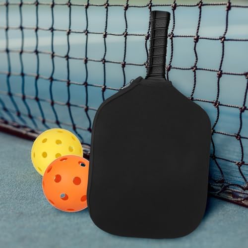 Pickleball Paddle Cover Universal Size Black Durable Neoprene Protection Pickleball Bag for Usapa Standard Users