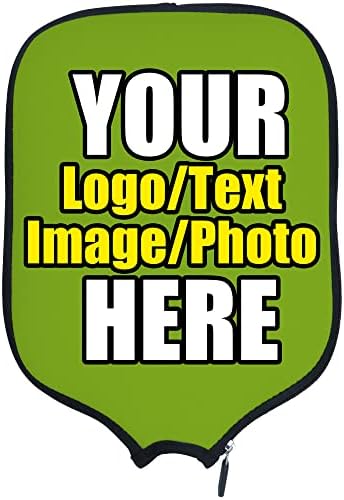 Custom Pickleballs Paddles Cover Protector, Fits Most Paddles Rackets, 8.5x11.5 inches Personalized Pickleballs Padd