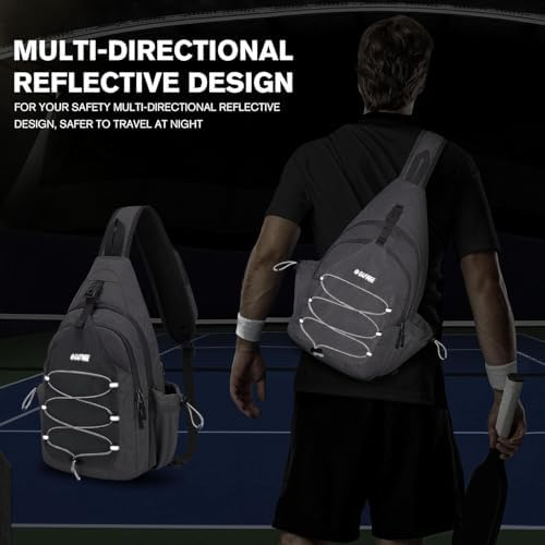 Pickleball Bag Crossbody Sling Bag Gifts for Men Women OEKO-TEX STANDARD 100 Pickleball Backpack