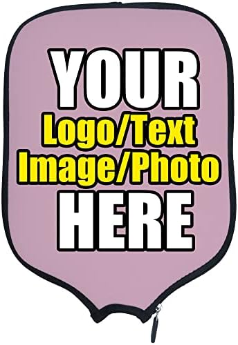 Custom Pickleballs Paddles Cover Protector, Fits Most Paddles Rackets, 8.5x11.5 inches Personalized Pickleballs Padd
