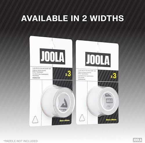 JOOLA Clear Edge Guard Tape - Protects Pickleball Paddle Edge Guard & Covers Lead Tape - Fits All Brands and Most Paddle