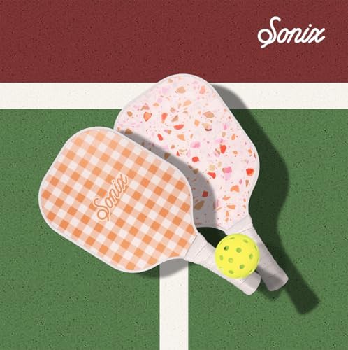 Sonix USAPA Approved Pickleball Paddles Set of 2 for Adults | Fiberglass Surface Pickleball Set with 2 Rackets, 4 Balls,