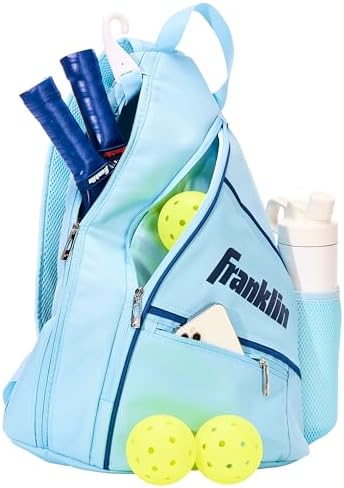 Franklin Sports Pickleball Bags - Sling Bag Backpack for Gear + Equipment - Perfect for Men + Women - Holds Paddles, Bal