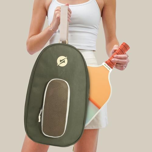 Women's Quilted Crossbody Pickleball Bag for Pickleball Paddle Storage | Pickleball Backpack for Women Sleek Quilted De