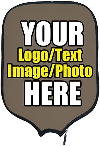 Custom Pickleballs Paddles Cover Protector, Fits Most Paddles Rackets, 8.5x11.5 inches Personalized Pickleballs Padd