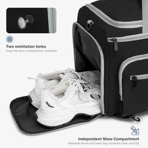 Pickleball Bag Holds 4 Paddles & Accessories, Large Pickleball Backpack with Shoe Compartment, Fence Hooks - Women & Men