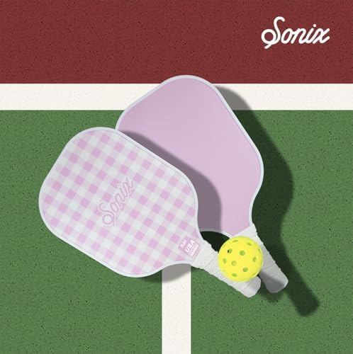 Sonix USAPA Approved Pickleball Paddles Set of 2 for Adults | Fiberglass Surface Pickleball Set with 2 Rackets, 4 Balls,