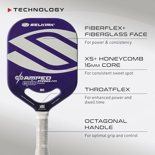 Selkirk Sport Amped Pickleball Paddles | Assembled in The USA | Unrivaled Precision & Control Selkirk Sport Amped Pro