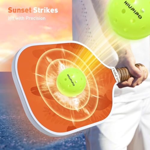 USAPA Approved Graphite Carbon Fiber Pickleball Paddles Set of 4 for Men Women, Polypropylene Honeycomb Core, Cushion |7