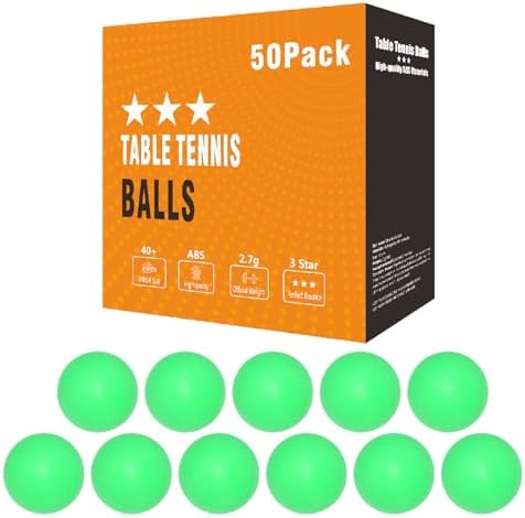 3 Star High Performance ABS Table Tennis Balls - Training, Game