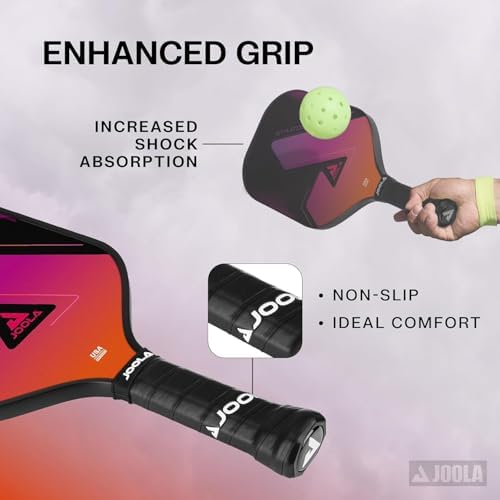 JOOLA Pink & Lavender Stratos Rackets 2-Pack Picks, USAPA Approved, Fiberglass & Honeycomb Core, Lightweight & Durable P