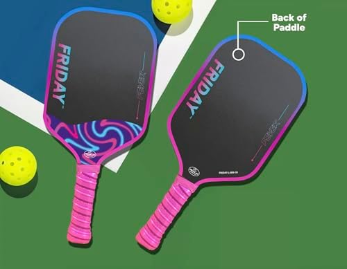 Friday Fever Paddle, Raw Carbon Fiber, Gen 3 Construction Friday Fever Paddle, USAP PBCoR .43 Certified, Dual-Edge Foa