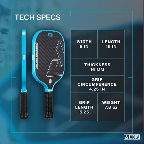 JOOLA Double Vision 16mm Pickleball Paddle for Soft Responsive Touch and USAP Approved Players | JOOLA Double Vision 16