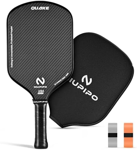 USAPA Approved Graphite Carbon Fiber Pickleball Paddles Set of 4 for Men Women, Polypropylene Honeycomb Core, Cushion |7