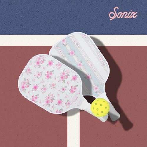 Sonix USAPA Approved Pickleball Paddles Set of 2 for Adults | Fiberglass Surface Pickleball Set with 2 Rackets, 4 Balls,