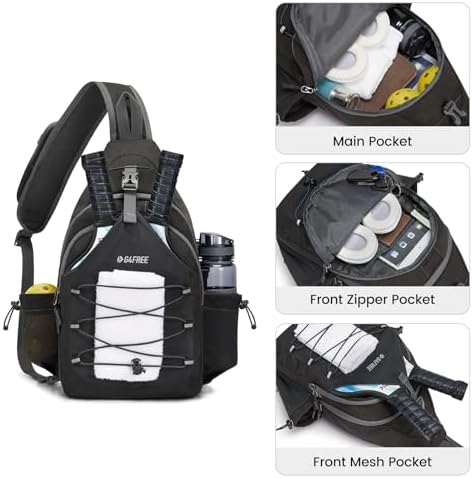 Pickleball Bag Crossbody Sling Bag Gifts for Men Women OEKO-TEX STANDARD 100 Pickleball Backpack