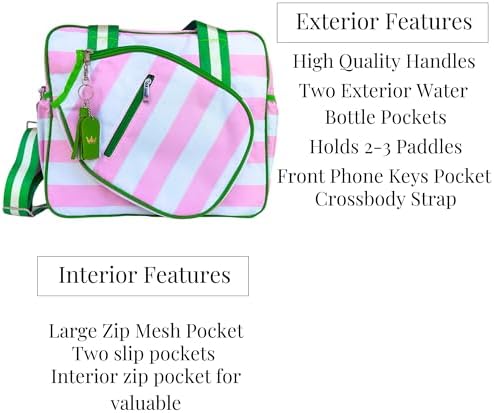 Prepster Women's Pickleball Bag - Durable and Stylish Choice for Pickleball Enthusiasts | Prepster Women's Pickleball B