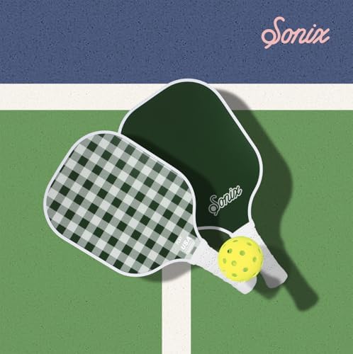 Sonix USAPA Approved Pickleball Paddles Set of 2 for Adults | Fiberglass Surface Pickleball Set with 2 Rackets, 4 Balls,
