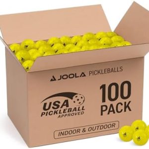 JOOLA Primo Pickleball Balls - Official Size and USAPA Approved for Tournament Players - Indoor and Outdoor - 40 Hole De