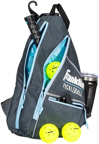 Franklin Sports Pickleball Bags - Sling Bag Backpack for Gear + Equipment - Perfect for Men + Women - Holds Paddles, Bal