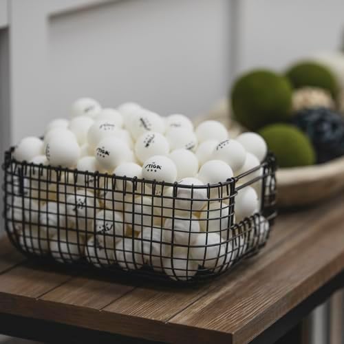 Stiga 3-Star Table Tennis Balls + Rubber Coated + High Durability + Amateur Players + Practice Sessions + 48 Pack + Best