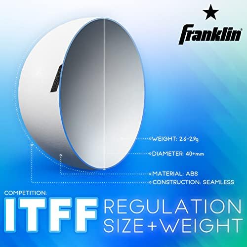 Franklin Sports Ping Pong Balls Official Size Weight White 40mm Table Tennis Durable High Performance 12 Count Pack of 1