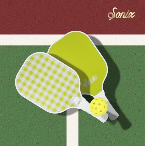 Sonix USAPA Approved Pickleball Paddles Set of 2 for Adults | Fiberglass Surface Pickleball Set with 2 Rackets, 4 Balls,