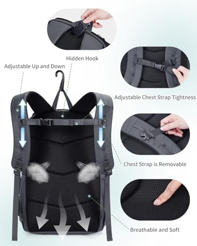 Pickleball Bag Sports Pickleball Backpack with Shoe Compartment Large Men Women Patent Pending