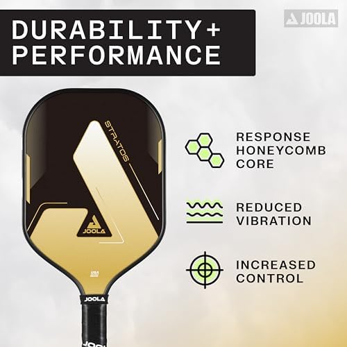 JOOLA Stratos Pickleball Paddle - Lightweight Fiberglass with Polypropylene Core - USAPA Approved