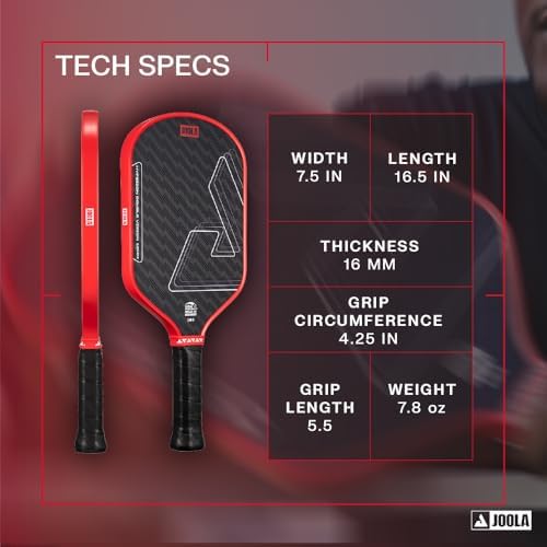 JOOLA Double Vision 16mm Pickleball Paddle - USAP Approved - NFC Chip Enabled