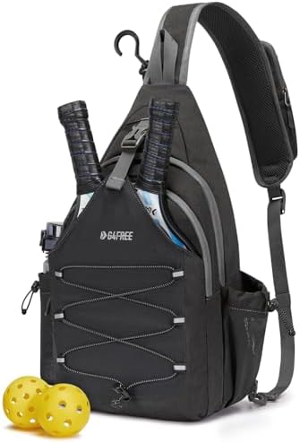 Pickleball Bag Crossbody Sling Bag Gifts for Men Women OEKO-TEX STANDARD 100 Pickleball Backpack