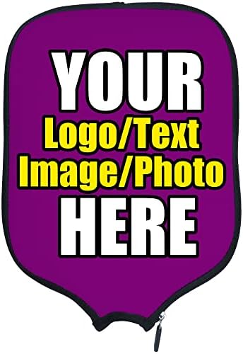 Custom Pickleballs Paddles Cover Protector, Fits Most Paddles Rackets, 8.5x11.5 inches Personalized Pickleballs Padd