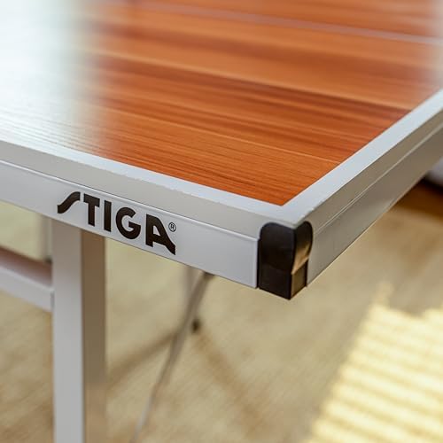 Stiga Space Saver Compact Ping Pong Table Separate Table Halves Regulation Height No Assembly Required