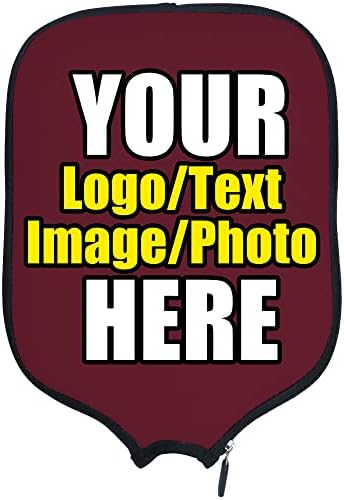 Custom Pickleballs Paddles Cover Protector, Fits Most Paddles Rackets, 8.5x11.5 inches Personalized Pickleballs Padd