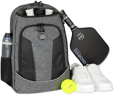 Pickleball Backpack Men Women Flight Level Fits 4 Paddles Shoe Compartment Fence Hook Storage Pockets Water Bottles Pick