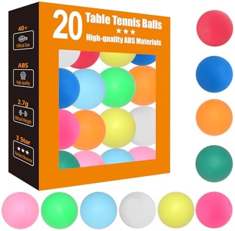 3 Star High Performance ABS Table Tennis Balls - Training, Game