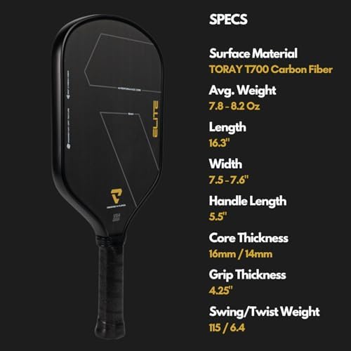 Velocity Pro Pickleball Paddle Velocity Pro Pickleball Paddle T700 Carbon Fiber Velocity Pro Pickleball Paddle Elongated