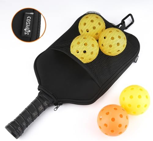Cosmos Pickleball Paddle Cover Bag Fence Hook Pickleball Equipment Storage Carrying Cosmos 2 Pcs Pickleball Paddle Case