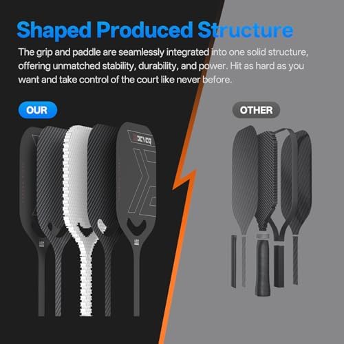 Carbon Fiber Pickleball Paddle, Increase Power for Ultimate Spin & Consistency | Premium Carbon Fiber Pickleball Paddle