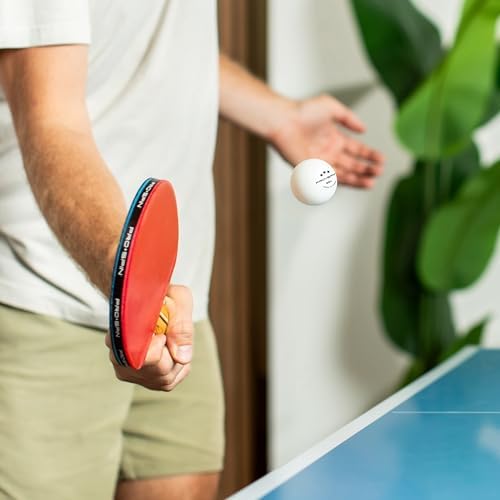 Pro-Spin 3-Star Premium White Ping Pong Balls - High-Performance 40+ ABS | Ultimate Durability for Indoor & Outdoor Play