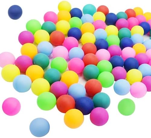 Colorful Table Tennis Balls 70 Pcs for Kids, 40mm Plastic Ping Pong Balls Bulk Entertainment | Colorful Table Tennis Ba