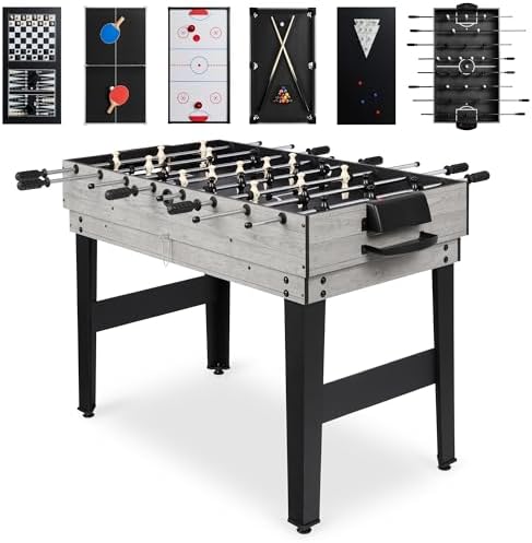 Best Choice Products 10-in-1 Combo Game Table Set for Home & Game RoomFriends & Family2x4ftHockey, Foosball, Pool, Shuff