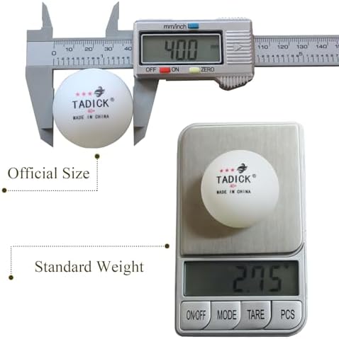 Table Tennis Balls 100 Count 40mm 3-Star Nice Storage Box Indoor Outdoor