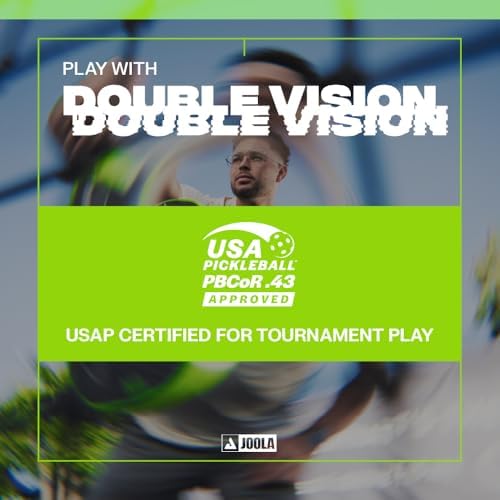 JOOLA Double Vision 16mm Pickleball Paddle - USAP Approved - NFC Chip Enabled