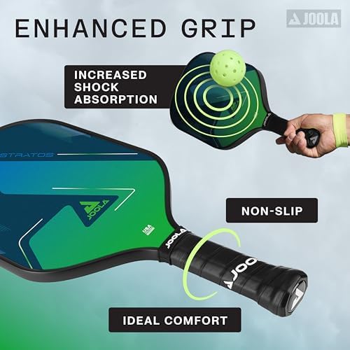 JOOLA Stratos Pickleball Paddle - Lightweight Fiberglass with Polypropylene Core - USAPA Approved