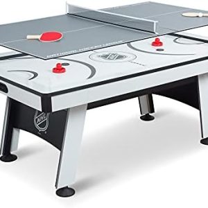 EastPoint Play 2-in-1 Air Hockey Table with Table Tennis Top - Family Game Room, Adult Rec Room, Basements - Perfect Mul