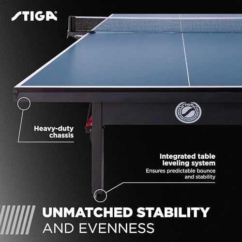 Stiga Advantage Series Ping Pong Table - Quickplay 10 Minute Assembly - Recreational to Tournament Level | Stiga Advant